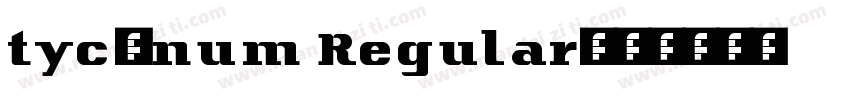 tyc-num Regular字体转换